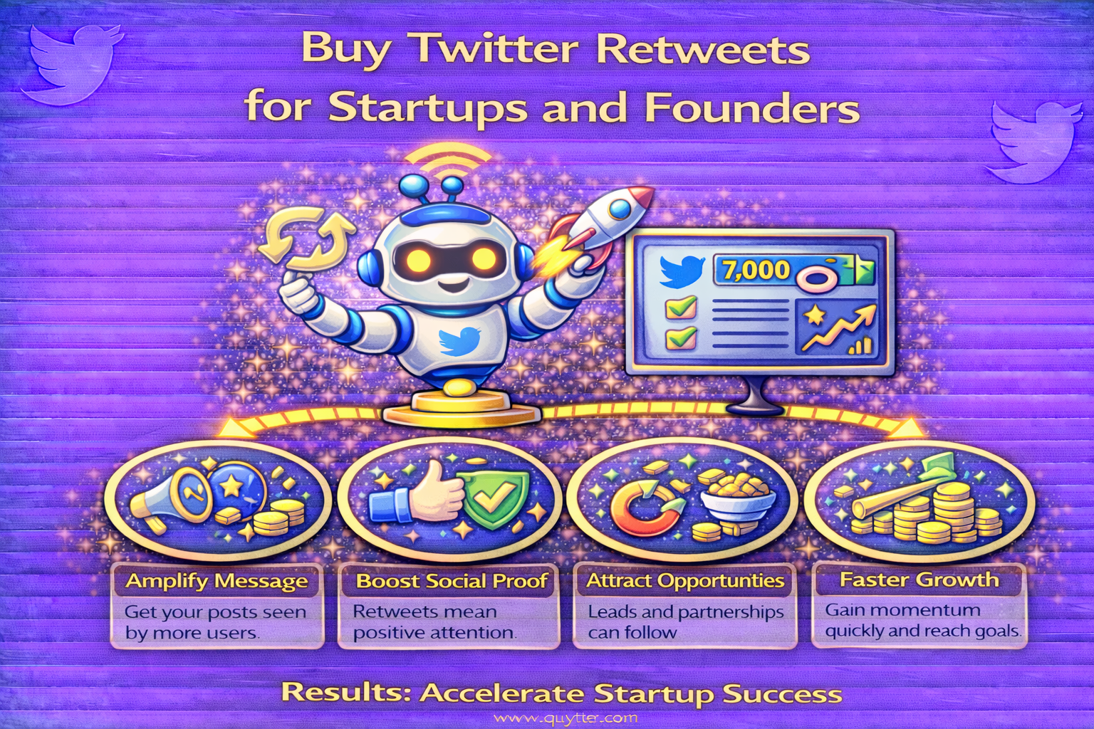Buy Twitter Retweets for Startups and Founders