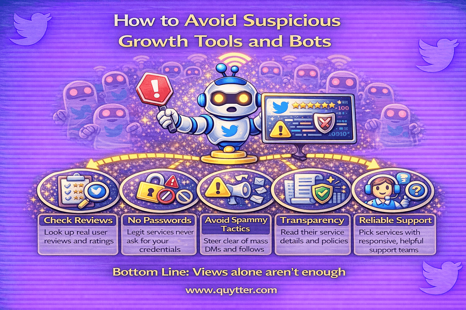 How to Avoid Suspicious Growth Tools and Bots?