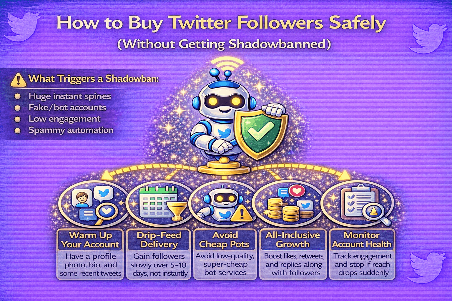 How to Buy Twitter Followers Safely ? (Without Getting Shadowbanned)