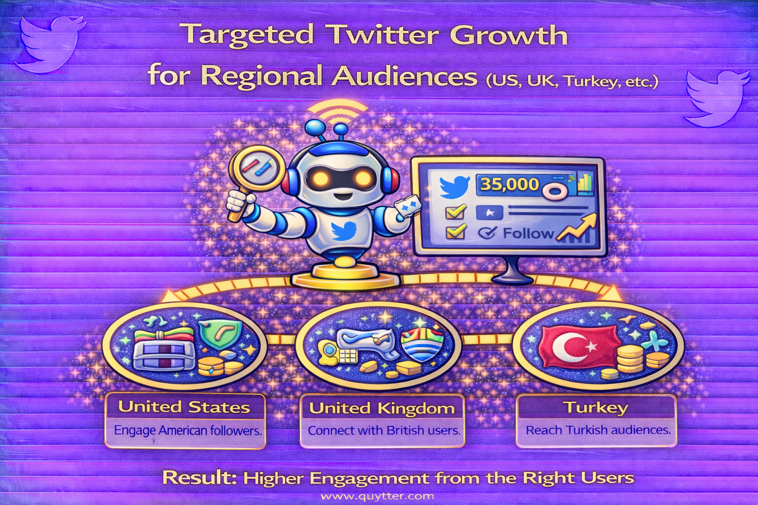 Targeted Twitter Growth for Regional Audiences (US, UK, Turkey, etc.)
