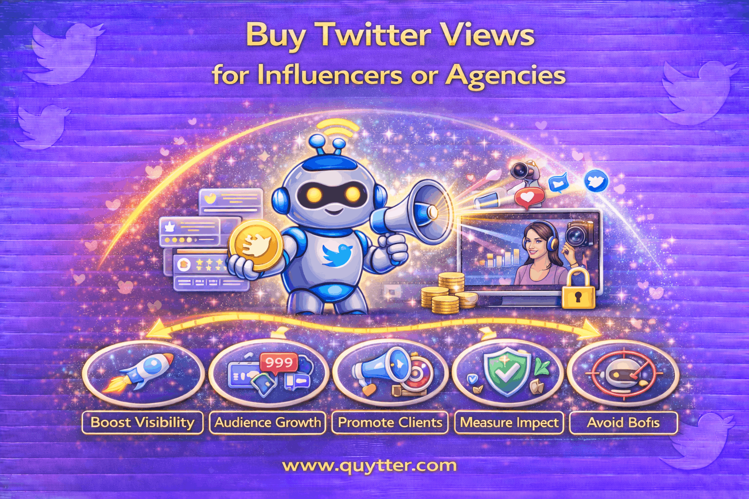 Buy Twitter Views for Influencers or Agencies