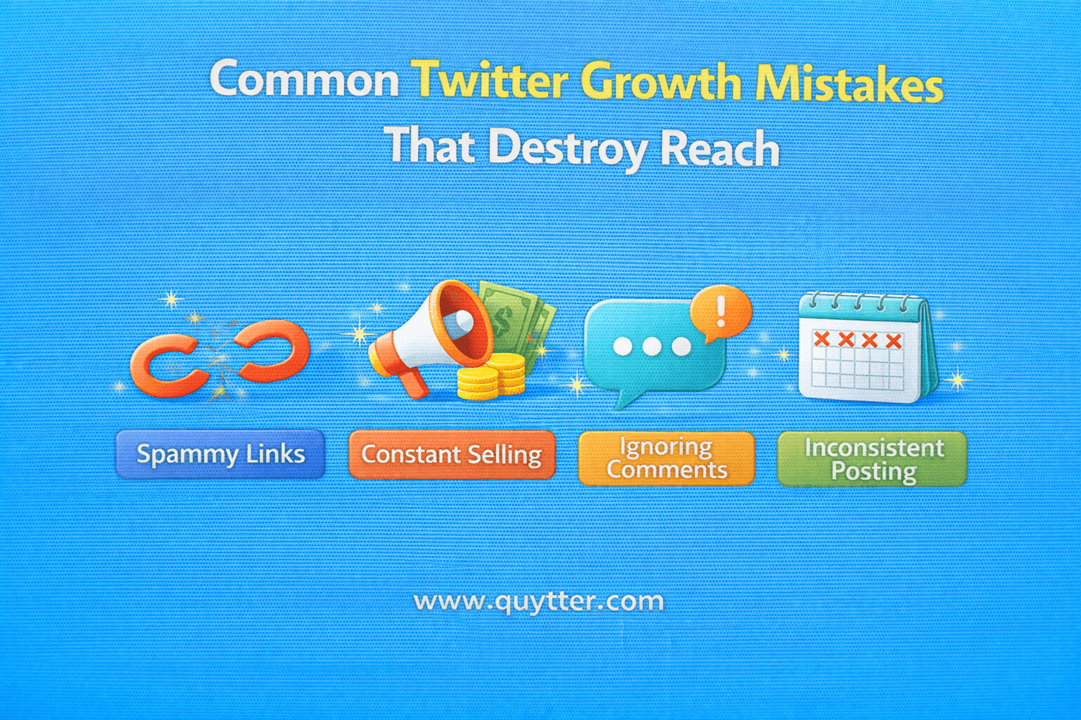 Common Twitter Growth Mistakes That Destroy Reach