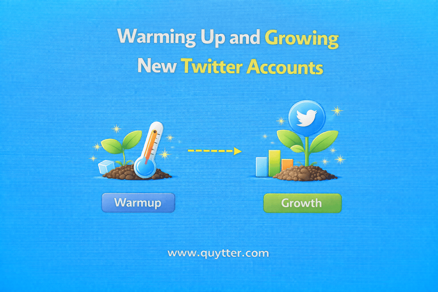 Warming Up and Growing New Twitter Accounts 
