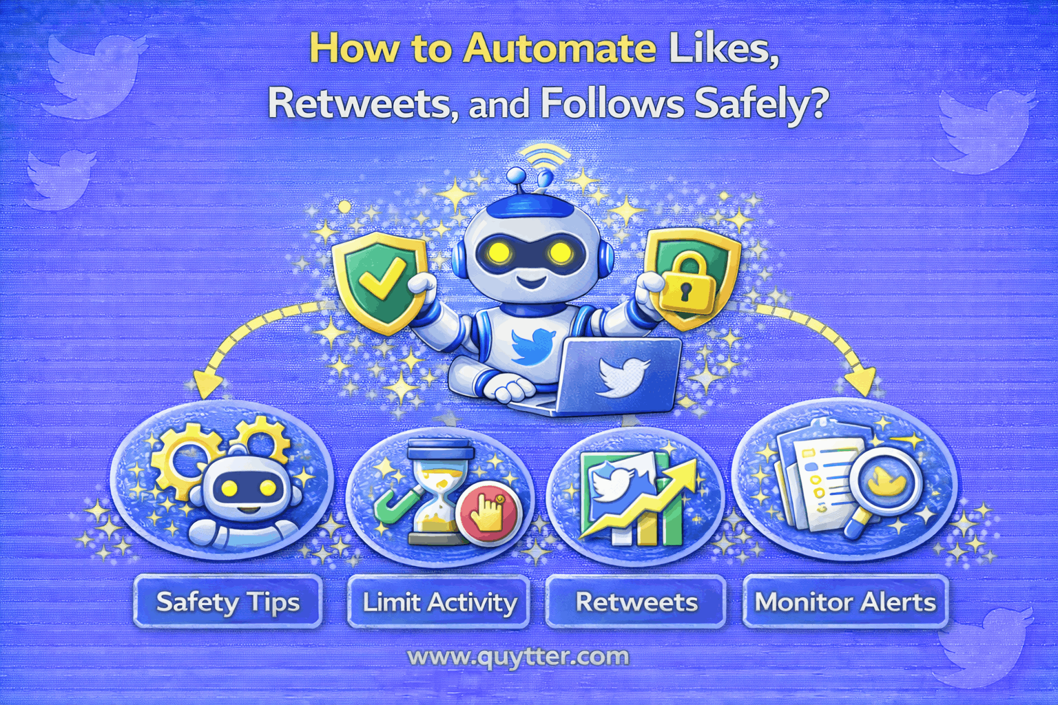 How to Automate Likes, Retweets, and Follows Safely?