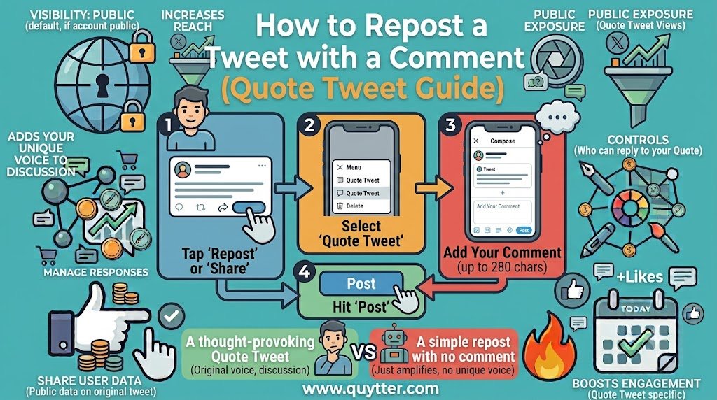 How to Repost a Tweet with a Comment (Quote Tweet Guide)?