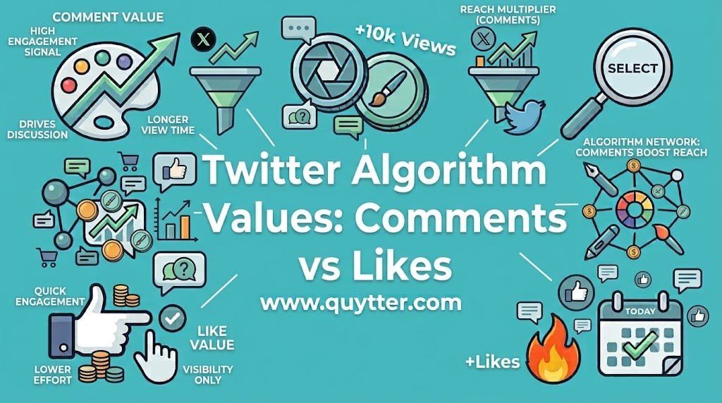How Twitter Algorithm Values Comments vs Likes?